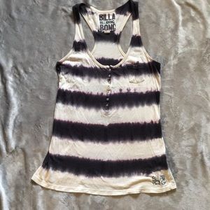 Billabong Striped Tie Dye Tank